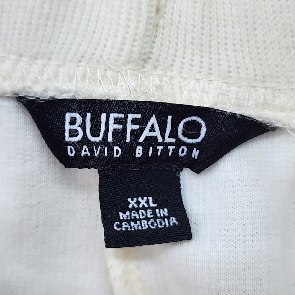 Buffalo David Bitton Ivory Shorts XXL Drawstring Athletic Soft Cotton Blend - Picture 8 of 10